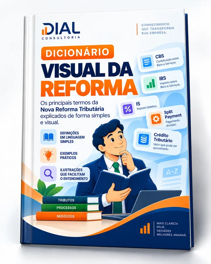 Capa do Dicionário Visual da Reforma Tributária